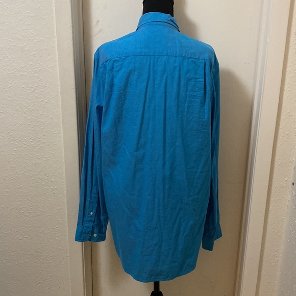 Club room | men’s | Regular slim Fit Solid Dress shirt | Large | blue - Picture 5 of 6